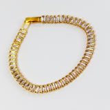 Lustre Gold Tennis Chain Bracelet