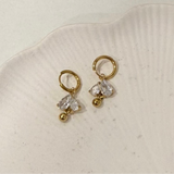 Petal Charm Hoops