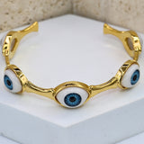 Evil Eye Cuff Bracelet - Adorn-iq