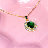 Emerald Zircon Necklace