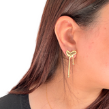 Melted Heart Earrings