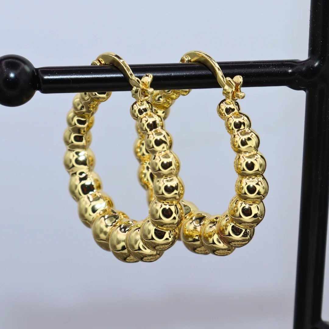 Beaded Hoops - Adorn-iq