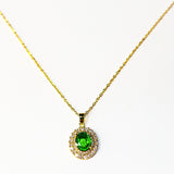Emerald Zircon Necklace