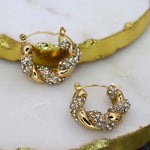 Zircon Twisted Hoops - Adorn-iq