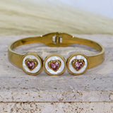 Mother pearl Heart Stone Bracelet - Adorn-iq