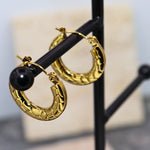 Textured Hoops - Adorn-iq