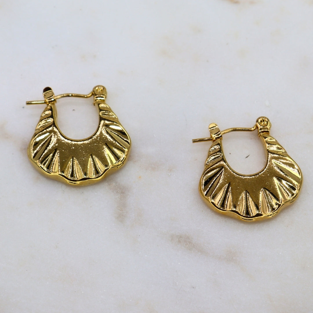 Shell Hoops - Adorn-iq