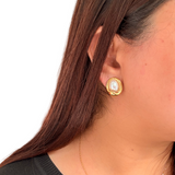 Serene Fresh Pearl Earrings