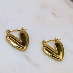 Mini Heart Hoops - Adorn-iq