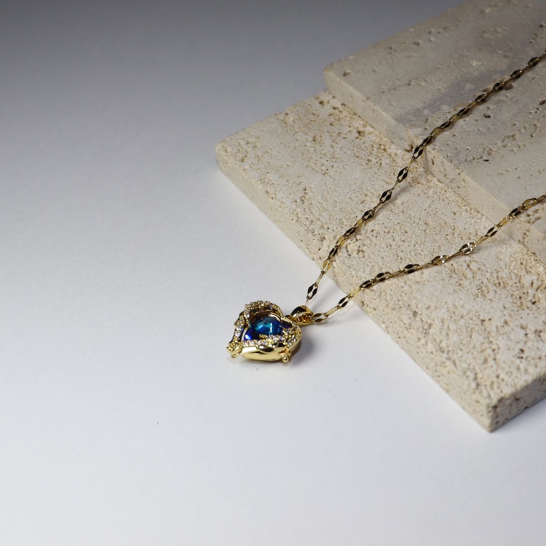 Ocean Heart Necklace - Adorn-iq