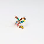 Multi-Rose Snake Ring - Adorn-iq