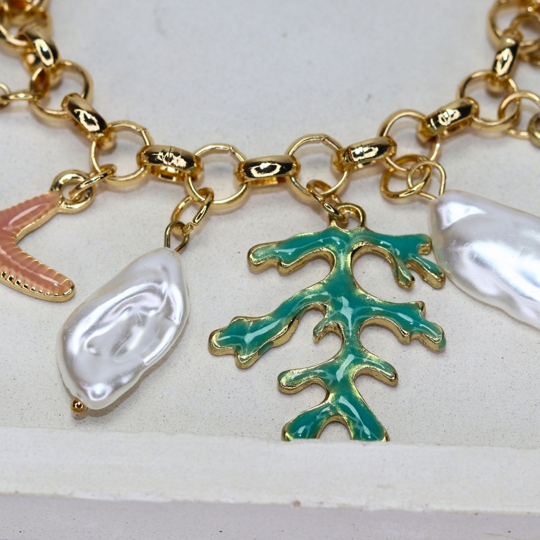Aqua Charm Bracelet - Adorn-iq