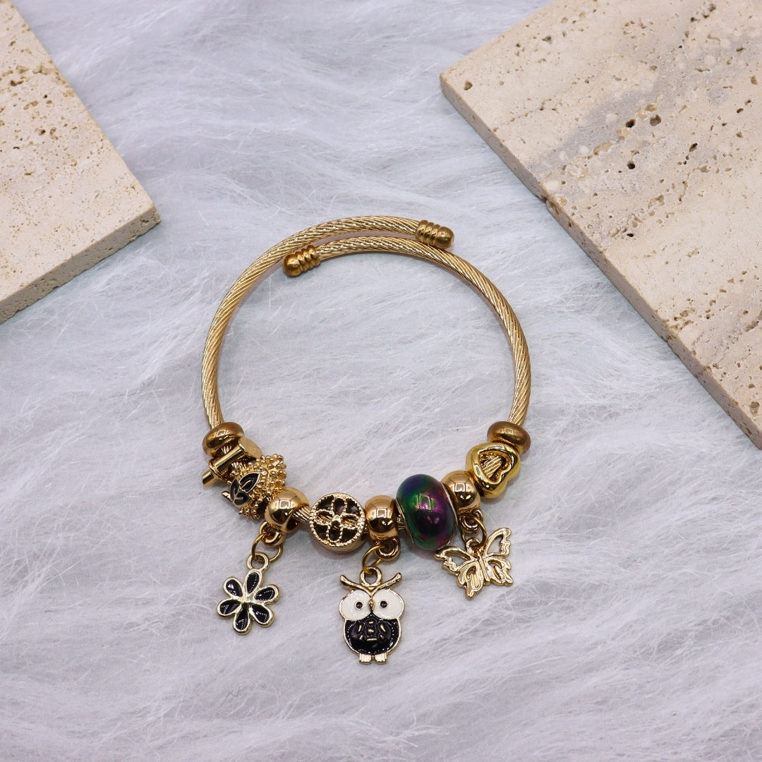 Owl Charm Bracelet - Adorn-iq