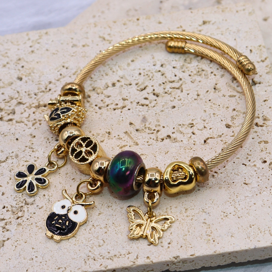 Owl Charm Bracelet - Adorn-iq
