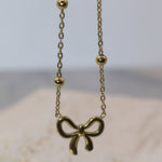 Bow Pendant necklace - Adorn-iq