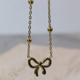 Bow Pendant necklace - Adorn-iq