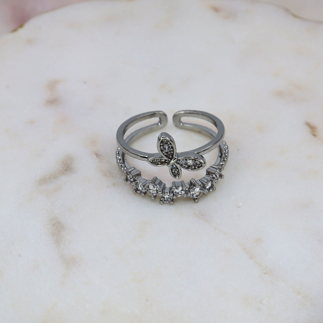 Butterfly Layer Ring - Adorn-iq