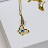 Butterfly Nazar Necklace - Adorn-iq