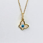 Butterfly Nazar Necklace - Adorn-iq