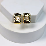 Centre Solitaire Earrings - Adorn-iq