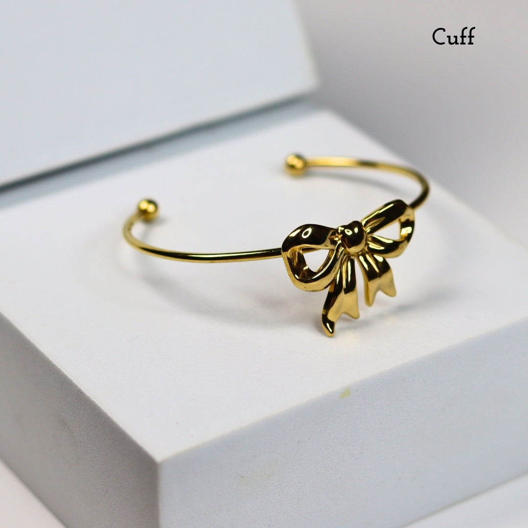 Chunky Bow Cuff Combo Set - Adorn-iq
