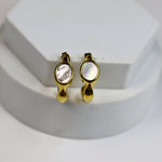 Chunky Moon Stone Earrings - Adorn-iq