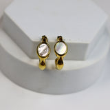 Chunky Moon Stone Earrings - Adorn-iq