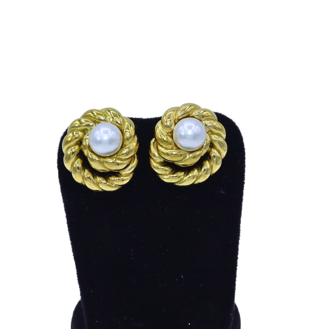 Chunky Pearl Stud Earrings - Adorn-iq