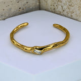 Chunky Wave Cuff Bracelet - Adorn-iq