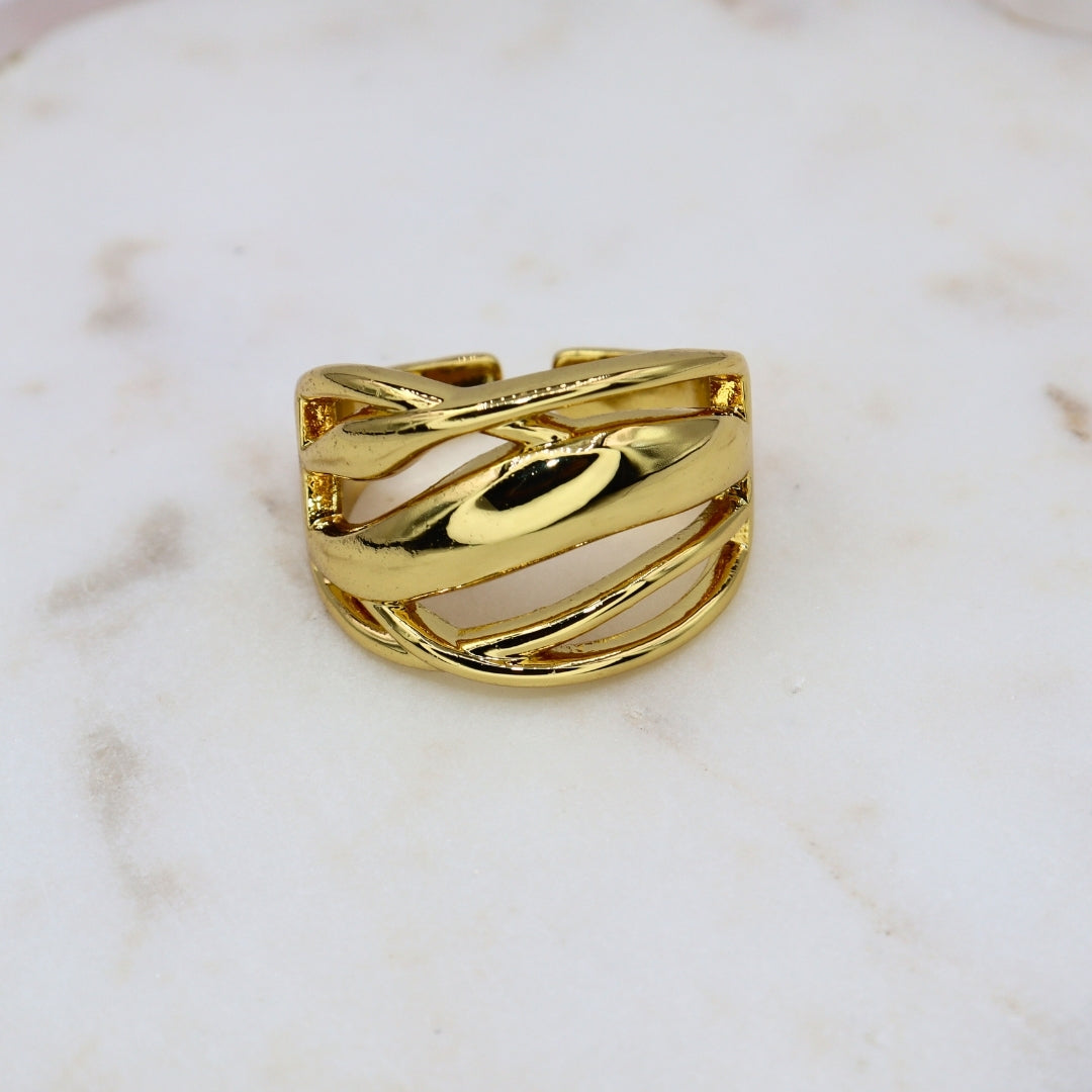 Chunky layer Ring - Adorn-iq