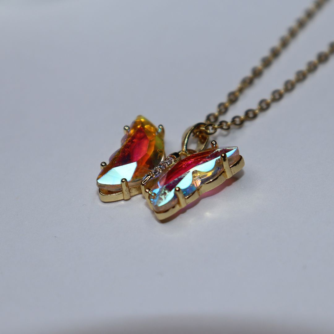 Crystal Butterfly Necklace - Adorn-iq