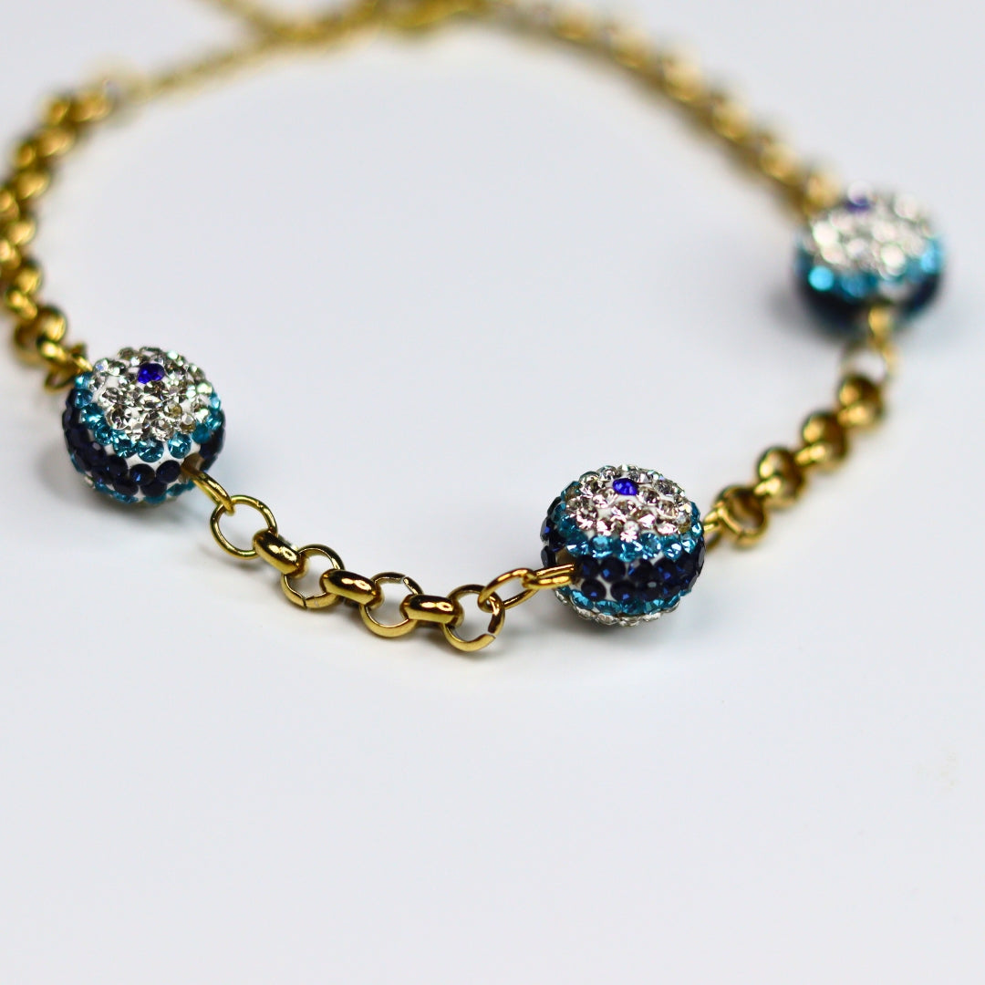 Crystal Eye Guard Bracelet - Adorn-iq