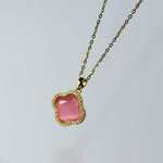 Crystal Pink Necklace - Adorn-iq