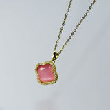 Crystal Pink Necklace - Adorn-iq