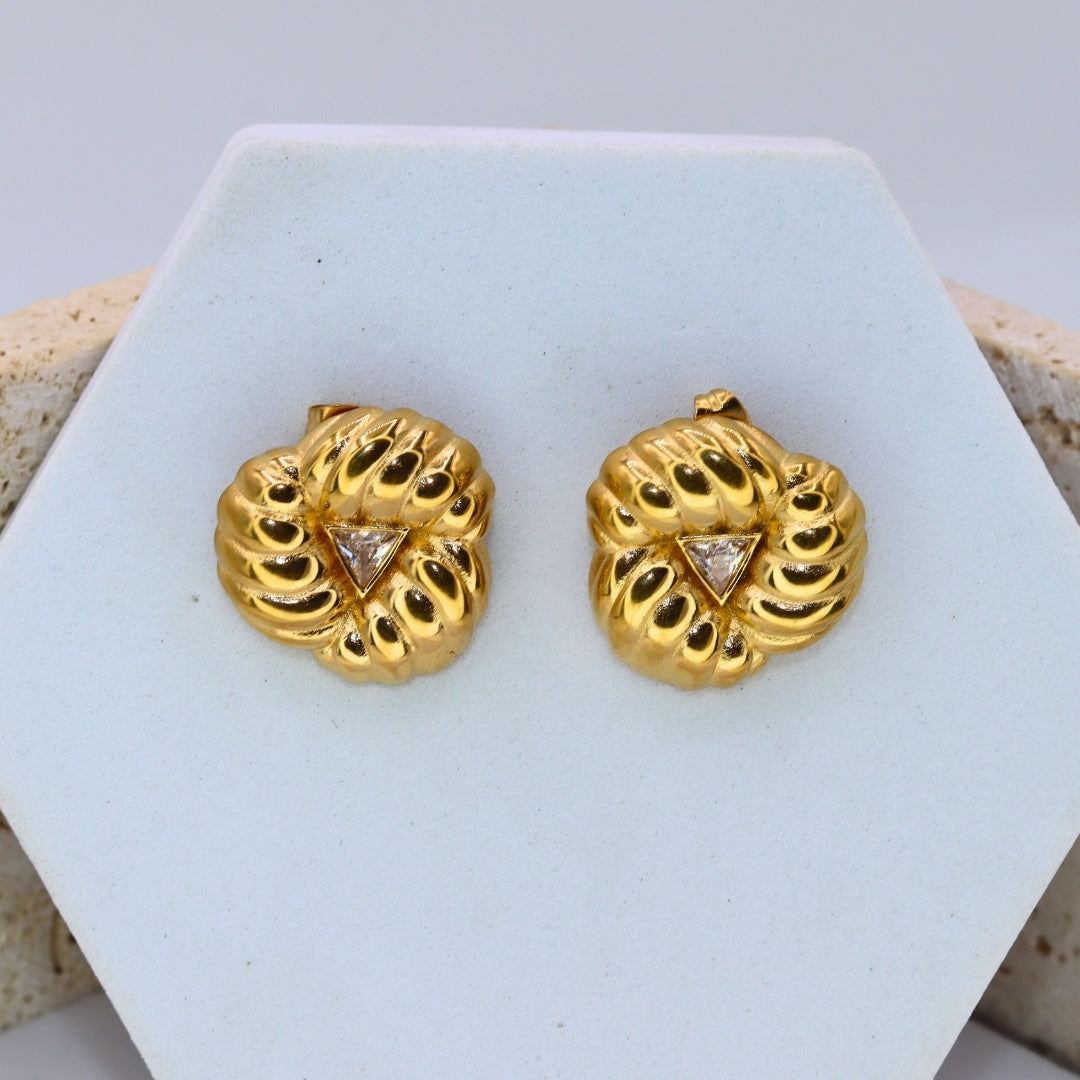 Cushion Stud Earrings - Adorn-iq