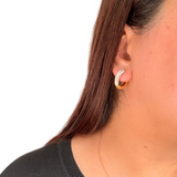Studded Classic Hoops