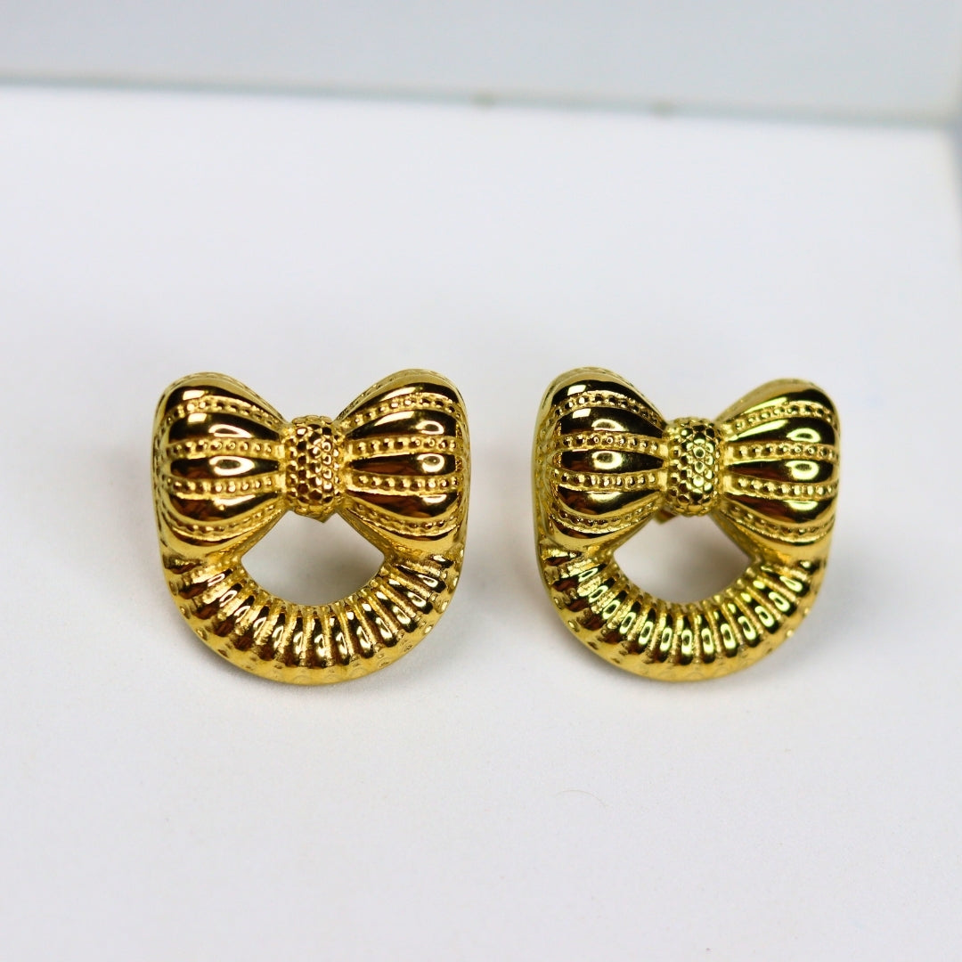 Damroo Bow Earrings - Adorn-iq