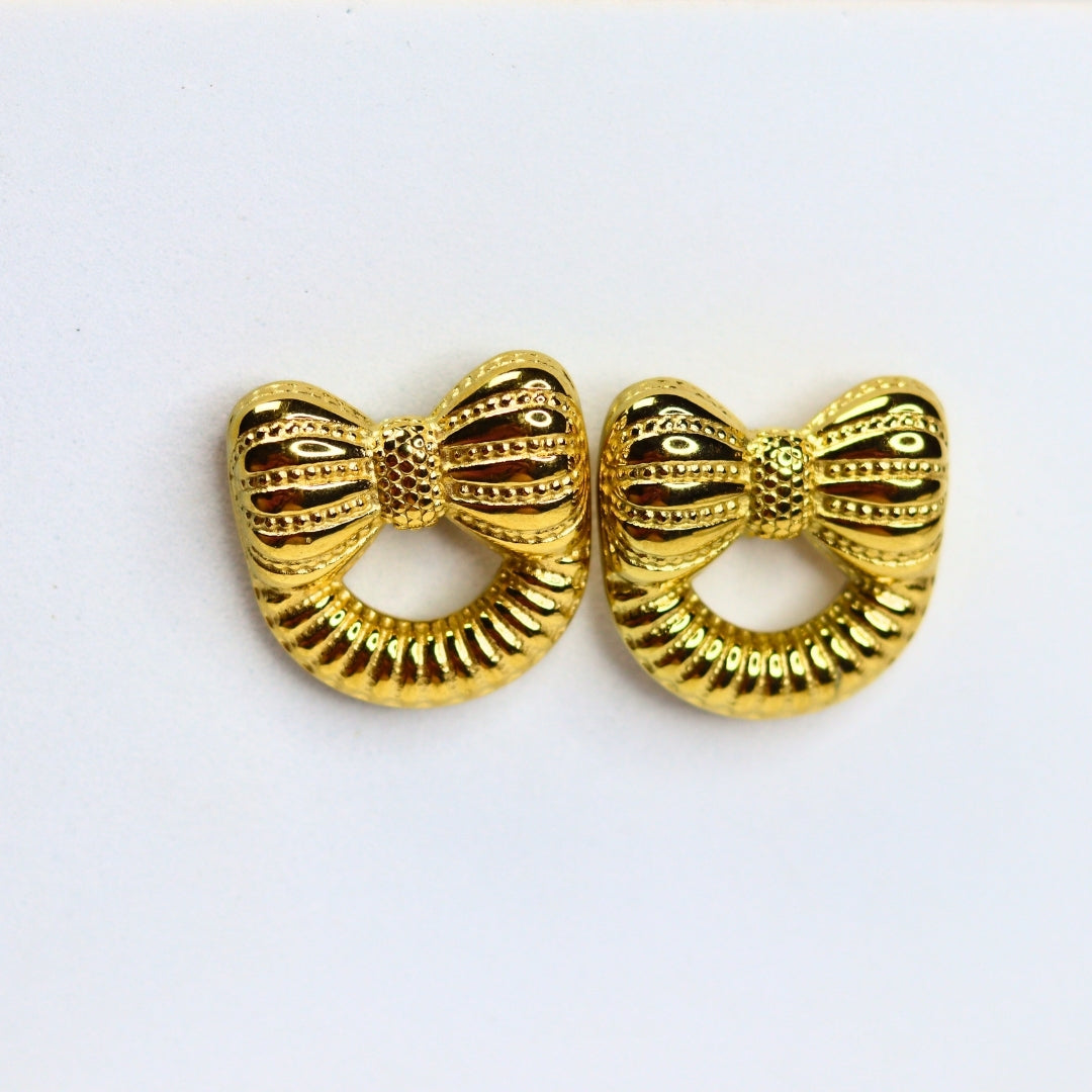 Damroo Bow Earrings - Adorn-iq