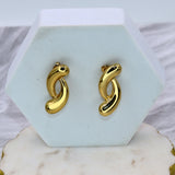 Double C Shape Stud Earrings - Adorn-iq