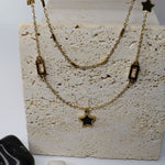 Double Chain Star Necklace - Adorn-iq
