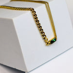 Dual Chain Emerald Necklace - Adorn-iq
