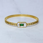 Emerald Mother Pearl Bracelet for women
