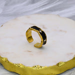 Enamel Stone Ring - Adorn-iq