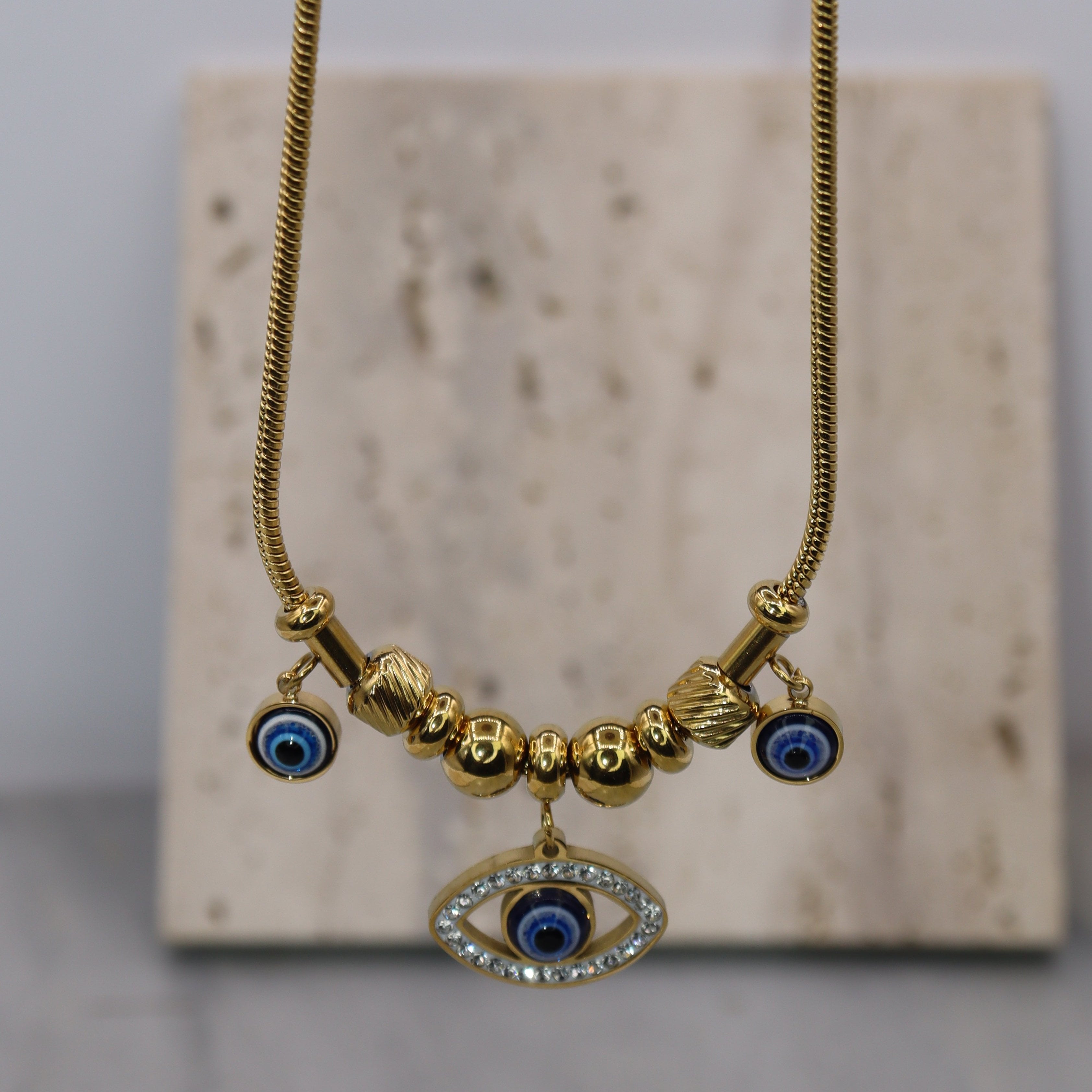 Evil Eye Charm Necklace - Adorn-iq