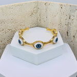 Evil Eye Cuff Bracelet - Adorn-iq
