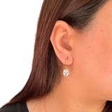 Oval Solitaire Hoops
