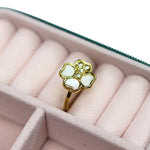 Floral Mother Pearl Ring - Adorn-iq
