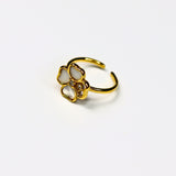 Floral Mother Pearl Ring - Adorn-iq