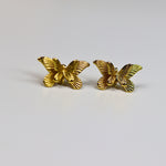 Gold Foil Butterfly Earrings - Adorn-iq