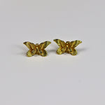 Gold Foil Butterfly Earrings - Adorn-iq